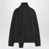 MM6 Maison Margiela Grey wool-blend cardigan with scarf