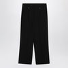 MM6 Maison Margiela Black wool-blend trousers with staples