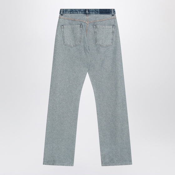MM6 Maison Margiela Two-tone washed jeans
