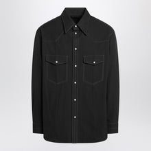  LEMAIRE Black Western cotton shirt