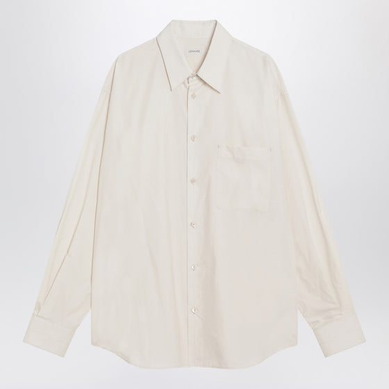LEMAIRE Ivory cotton and silk shirt
