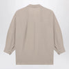 LEMAIRE Greige blouse with scarf