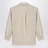 LEMAIRE Light beige smooth silk-blend shirt