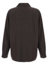 Lemaire Brown Wool Gabardine Overshirt