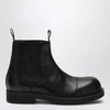 MM6 Maison Margiela Black leather Chelsea Biker boots