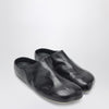 MM6 Maison Margiela Black Factory leather clogs