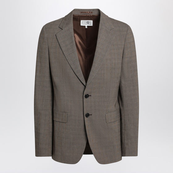 MM6 Maison Margiela Single-breasted jacket brown in wool blend