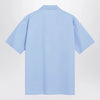 MM6 Maison Margiela Short-sleeve poplin shirt with reinforcements, light blue