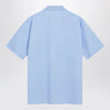 MM6 Maison Margiela Short-sleeve poplin shirt with reinforcements, light blue