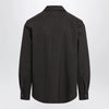 MM6 Maison Margiela Two-tone brown shirt in wool blend