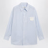 MM6 Maison Margiela White/light blue striped cotton shirt
