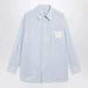 MM6 Maison Margiela White/light blue striped cotton shirt