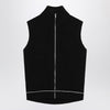 MM6 Maison Margiela Vest with zip black in cotton blend
