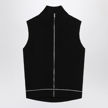  MM6 Maison Margiela Vest with zip black in cotton blend