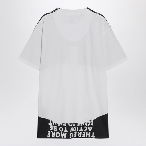 MM6 Maison Margiela White/black cotton AIDS T-shirt