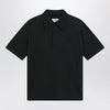 MM6 Maison Margiela Black cotton polo shirt
