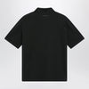 MM6 Maison Margiela Black cotton polo shirt