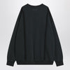 MM6 Maison Margiela Black sweatshirt with Numeric logo in cotton