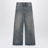 MM6 Maison Margiela Wide-leg washed blue denim jeans