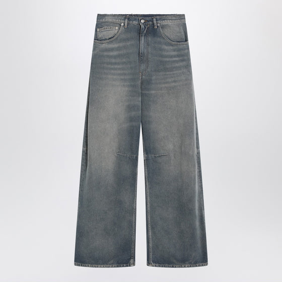MM6 Maison Margiela Wide-leg washed blue denim jeans