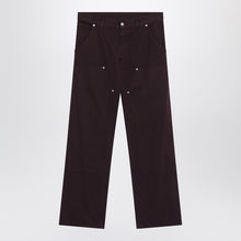  MM6 Maison Margiela Burgundy cotton trousers