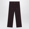 MM6 Maison Margiela Burgundy cotton trousers