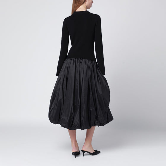 SIMKHAI Black Kenlie midi dress