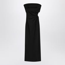  Max Mara Black bustier dress in wool blend