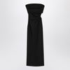 Max Mara Black bustier dress in wool blend