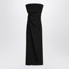 Max Mara Black bustier dress in wool blend