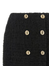 Balmain Embossed Button Detail Miniskirt