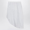 JW Anderson White striped draped asymmetric skirt
