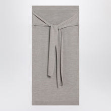 LEMAIRE Taupe trompe-l''oeil skirt in wool blend