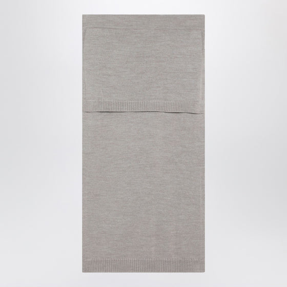 LEMAIRE Taupe trompe-l''oeil skirt in wool blend