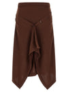 Lemaire Button Asymmetrical Skirt