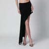 Francesco Murano Black mini skirt with side train