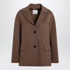 S Max Mara Brown double-wool single-breasted jacket