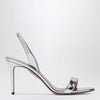 Aquazzura So Nude 85 Silver Sandals