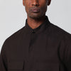 ZEGNA Brown linen overshirt