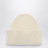 Destin White wool and cashmere beanie