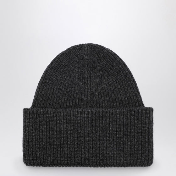 Destin Anthracite grey cashmere blend beanie