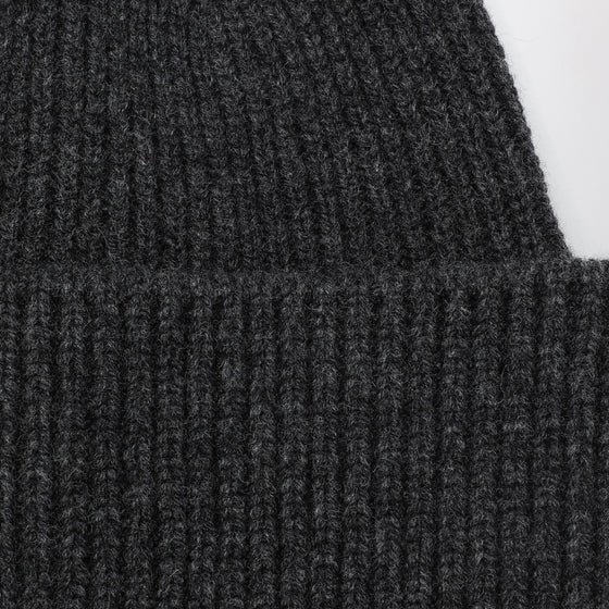 Destin Anthracite grey cashmere blend beanie