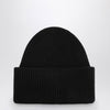 Destin Black cashmere blend beanie
