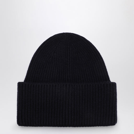 Destin Blue navy cashmere blend beanie