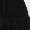 Destin Black wool and cashmere beanie