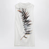 Sportmax White double-layer dress in satin and tulle