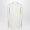 Sportmax Double-collar blazer in viscose blend, yellow