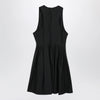 Sportmax Sleeveless short cotton dress in black