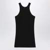 Sportmax Ribbed cotton and silk halterneck tank top in black