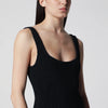 Hunza G. HUNZA G Square black one-piece swimsuit